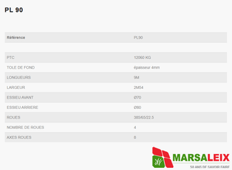 Plateau fourrager Legrand PL90 - 10