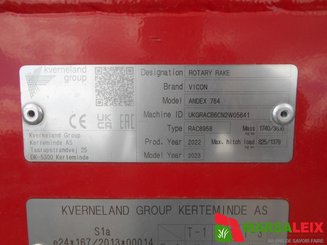 Andaineur Vicon ANDEX 764 (7 m a 7,80m)ANDAIN CENTRAL - 7